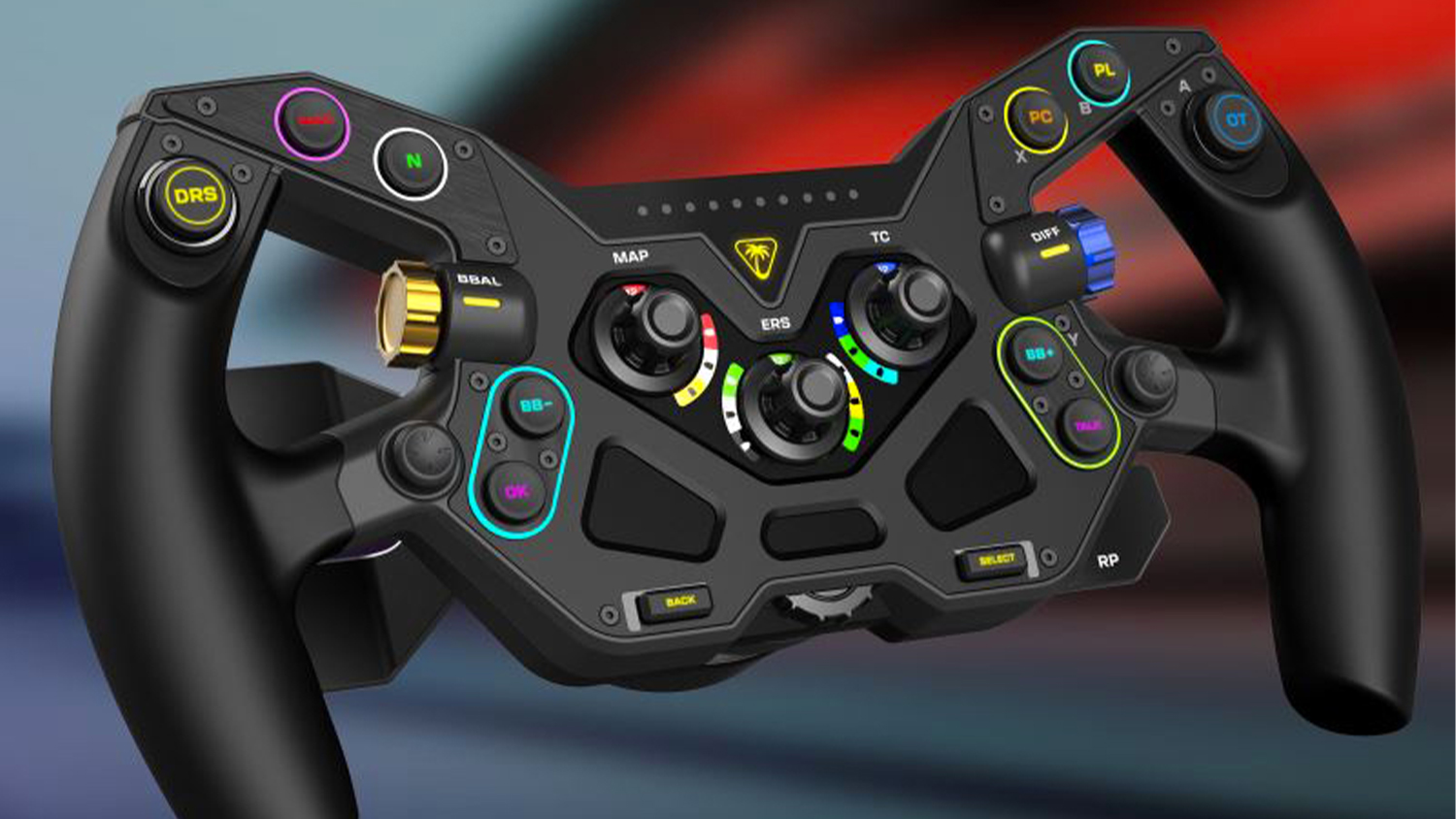 Volant Turtle Beach s farebn&yacute;m pozad&iacute;m